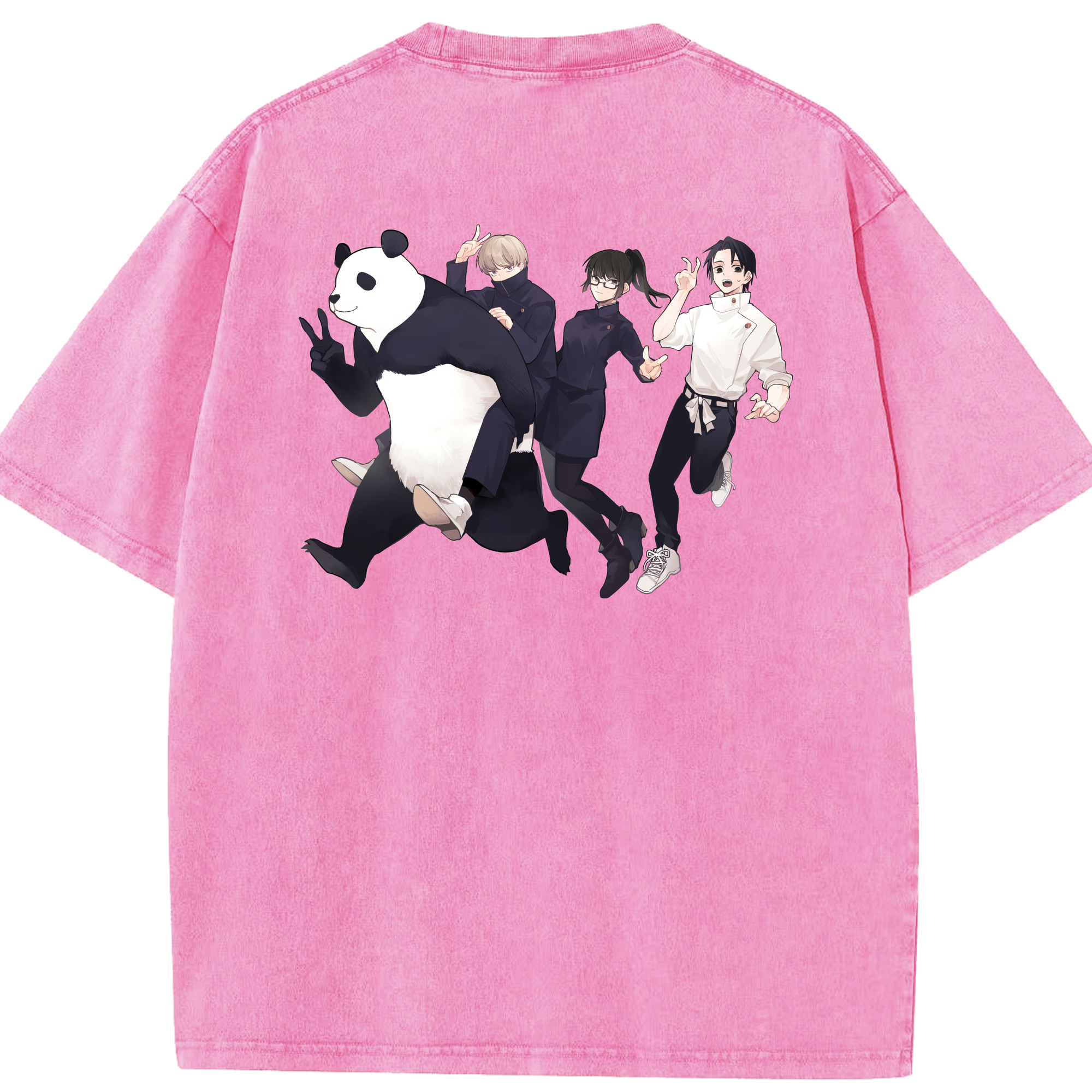 （画像用） 呪術廻戦 Jujutsu Kaisen 綿100% ヴィンテージ風 半袖Tシャツ（背面プリント）